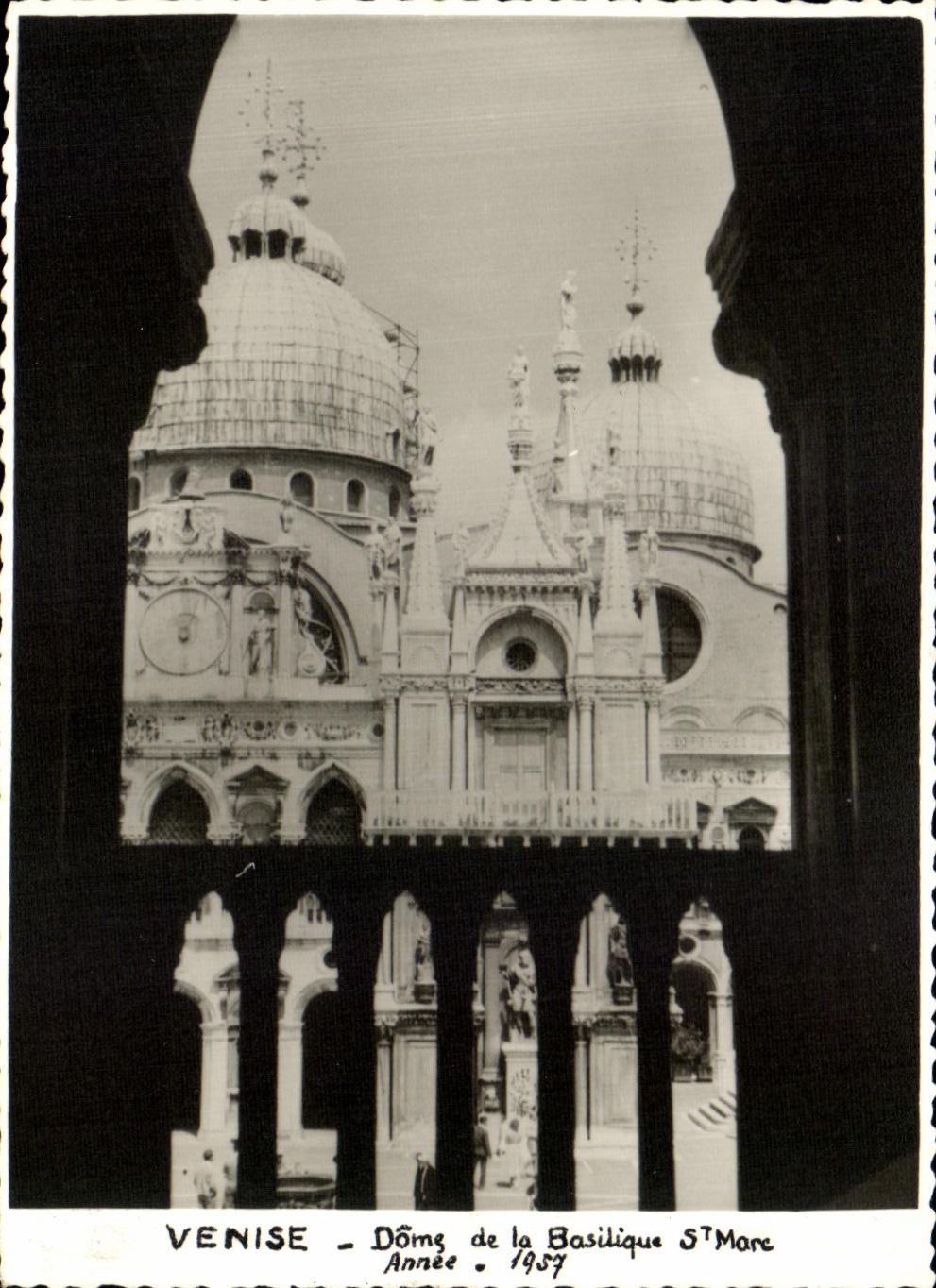 CPA Venice Dome of the Basilica St Pond Year 1957