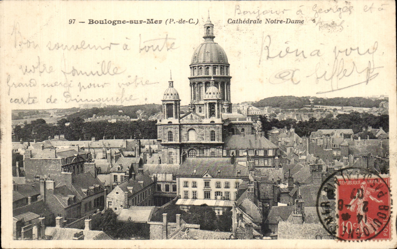 CPA Boulogne On Sea Notre Dame Cathedral