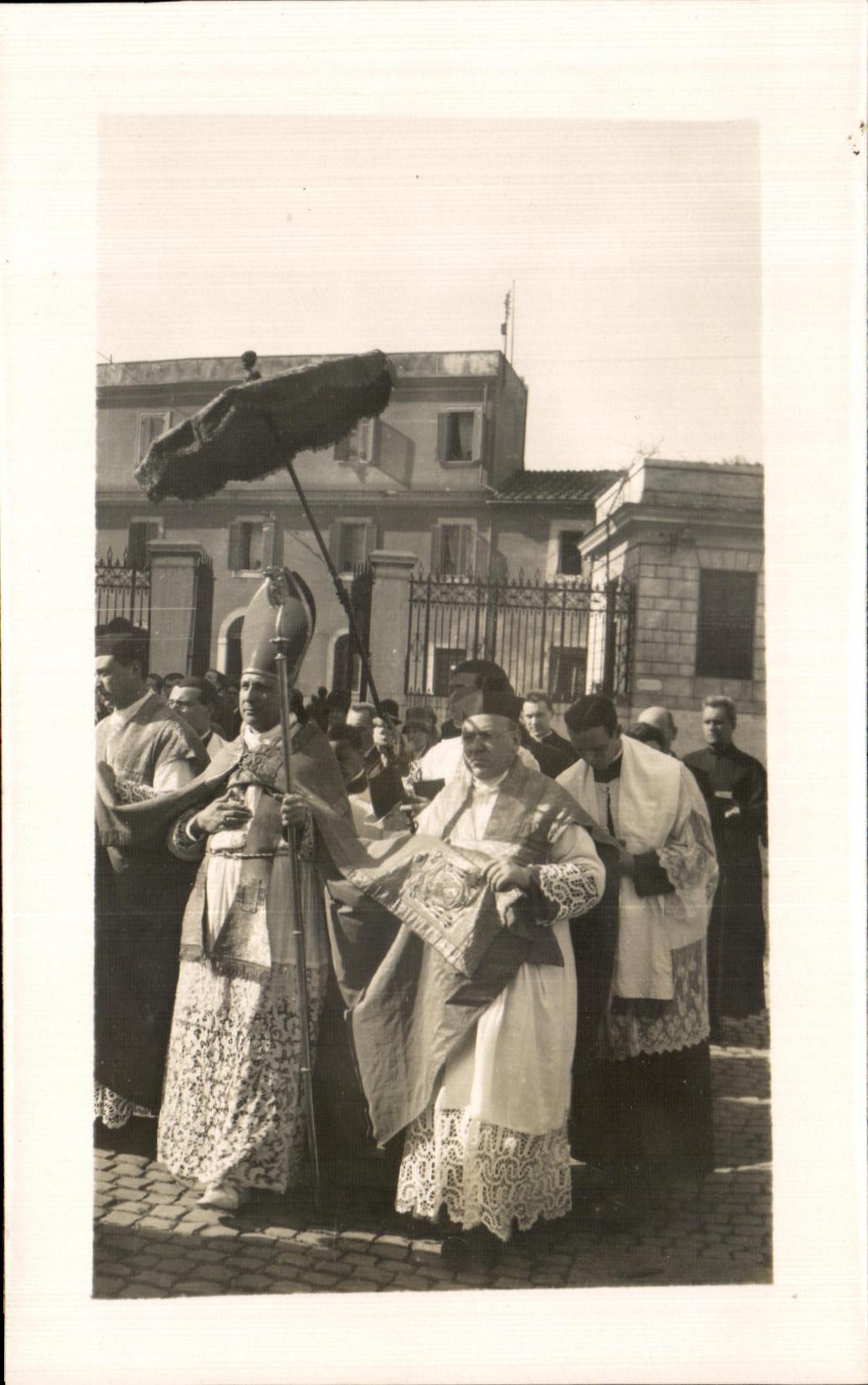 Photo Rome Roma 1929 italie italia L archeveque de Rome Cardinal Vom Rossum 