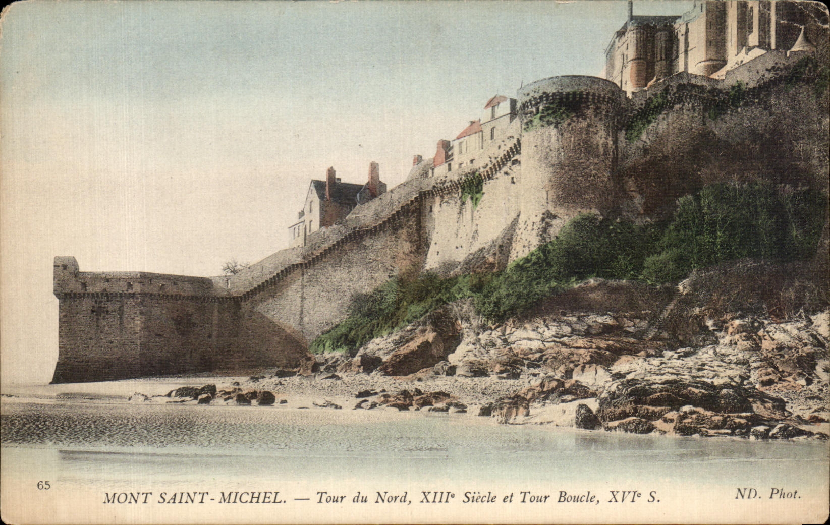 CPA Mont Saint Michel Tour du Nord XIII Siecle et Tour Boucle XVI S