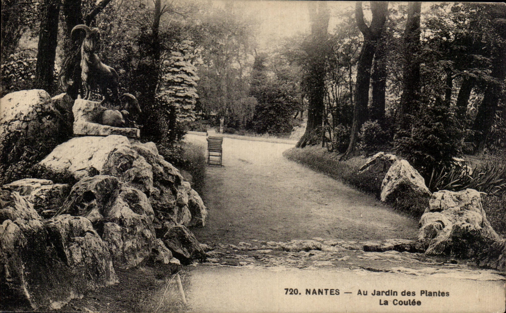 CPA Nantes With the Botanical garden Casting chamois