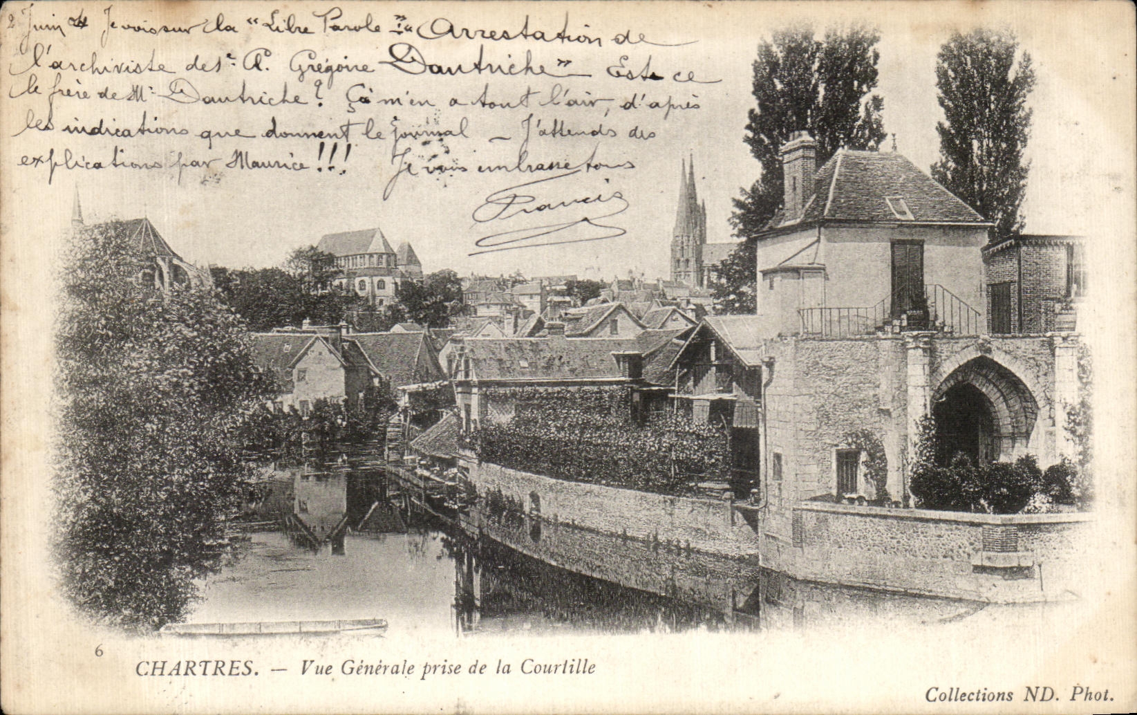 CPA Chartres Vue Generale prise de la courlille
