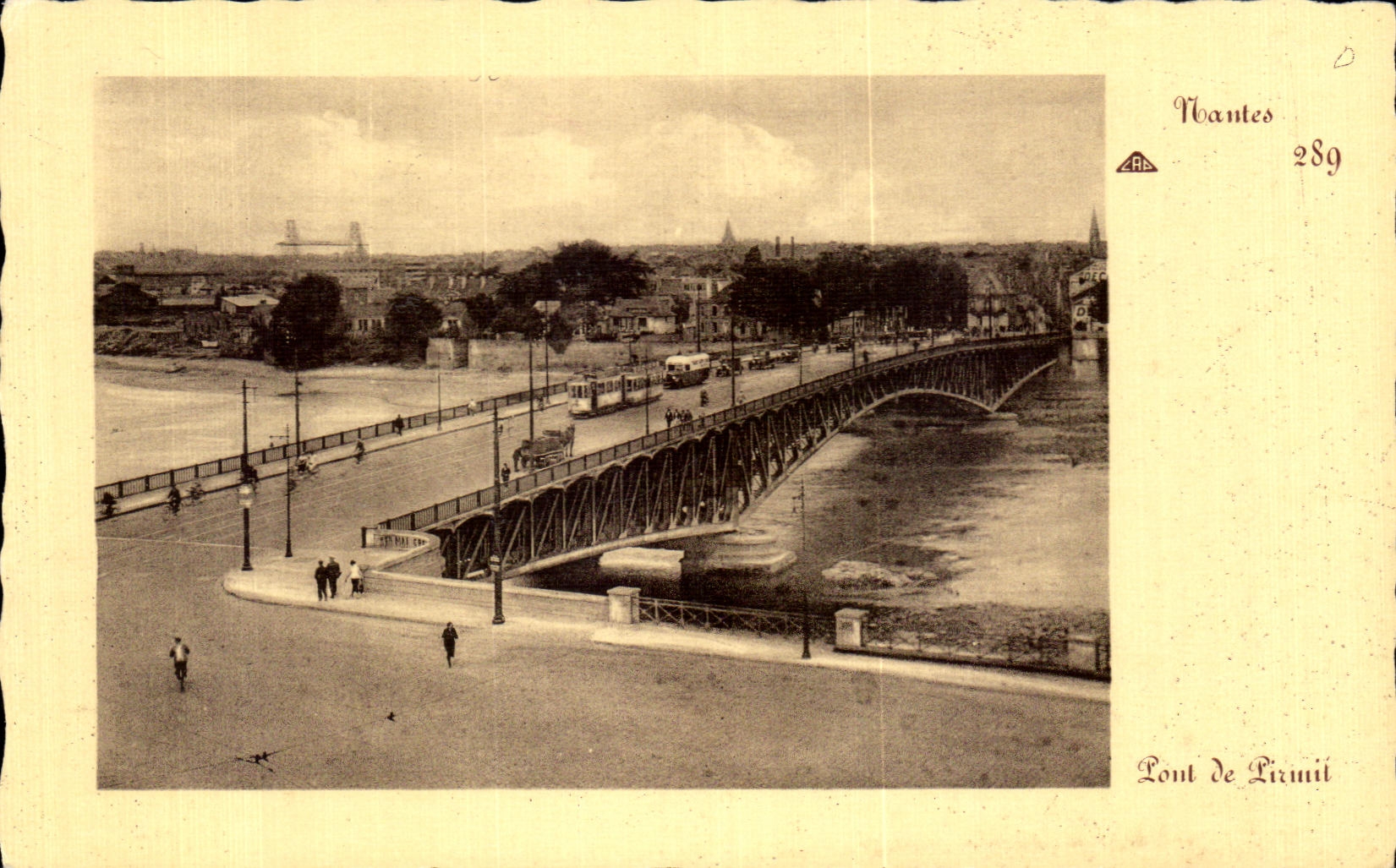 CPA Nantes Bridge of piruit