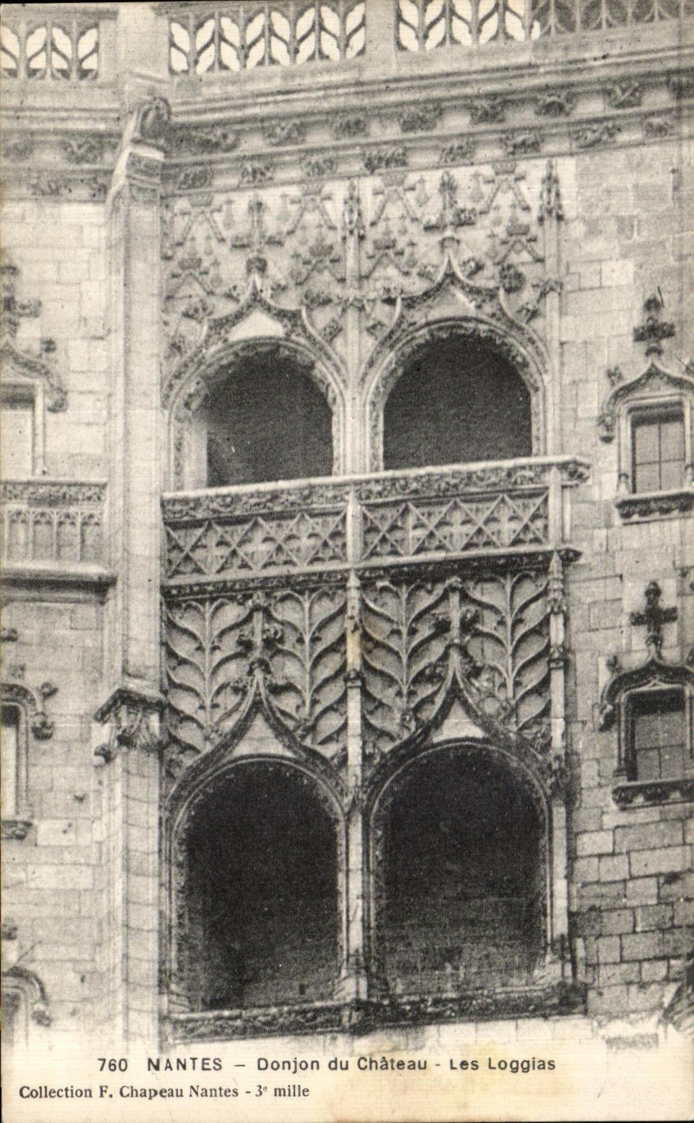 CPA Nantes Keep of the Castle Loggias