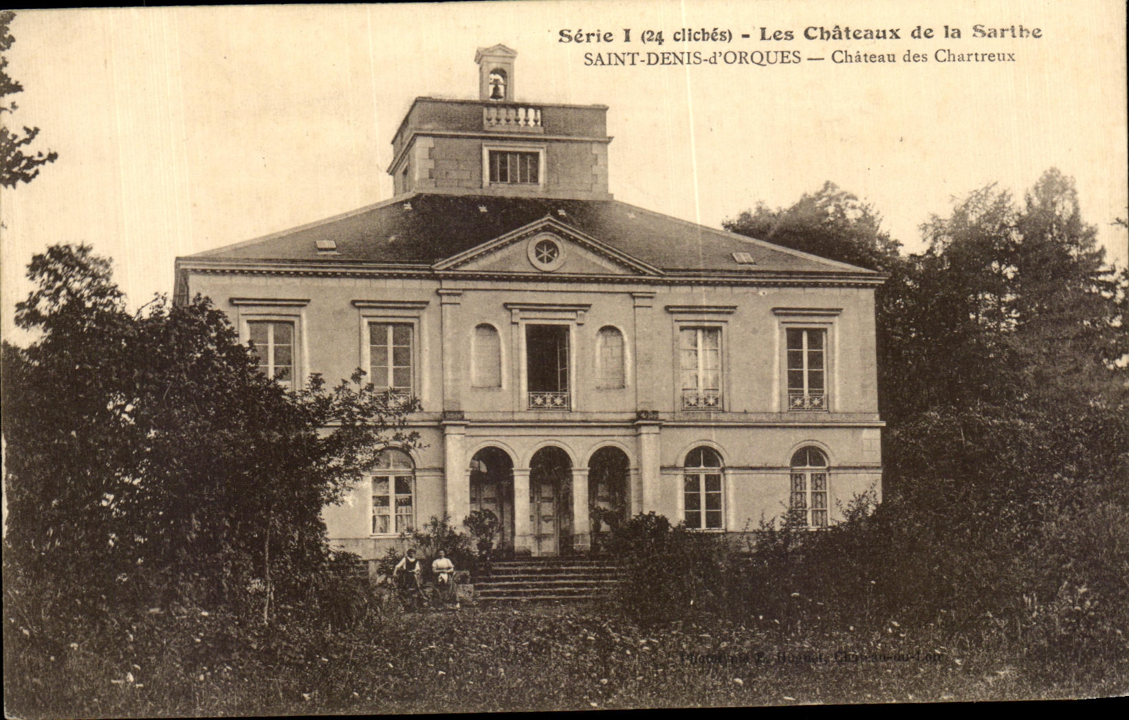 CPA Series the Castle of the Sarthe Saint Denis Orcs Castle of the Carthusian monks