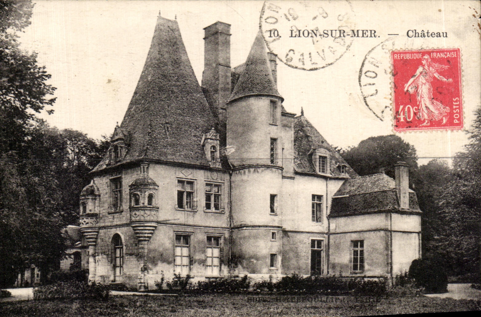 CPA Lion sur Mer Castle