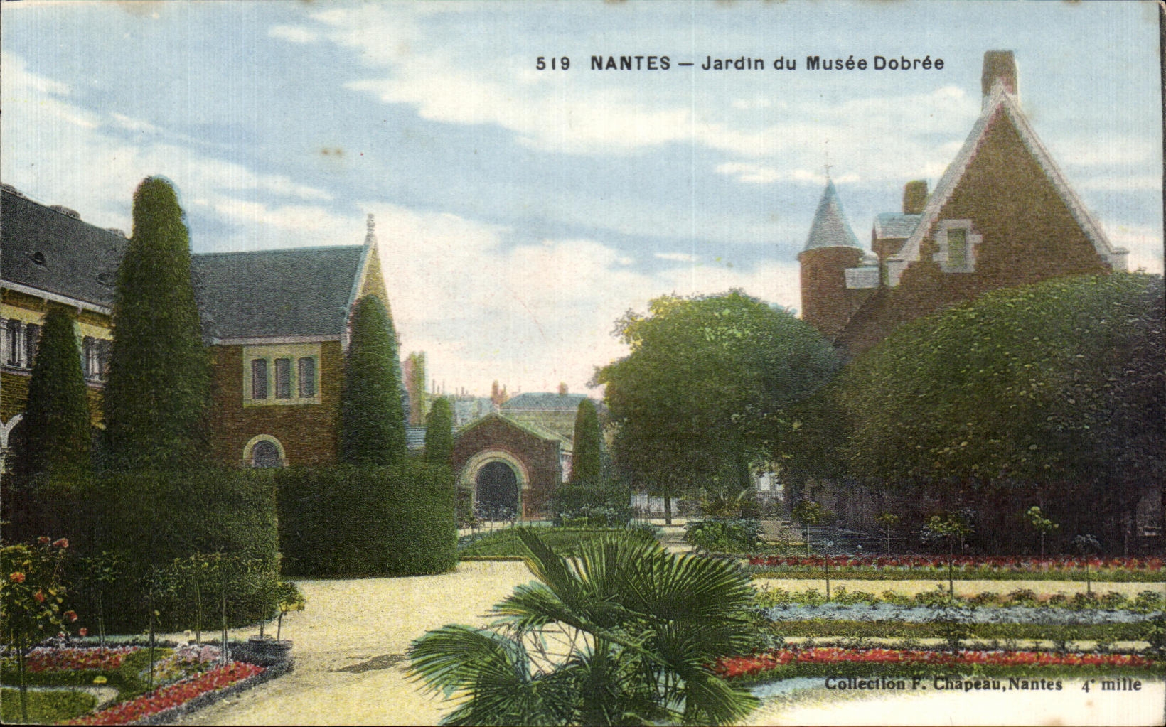 CPA Nantes Garden of the Dobree Museum