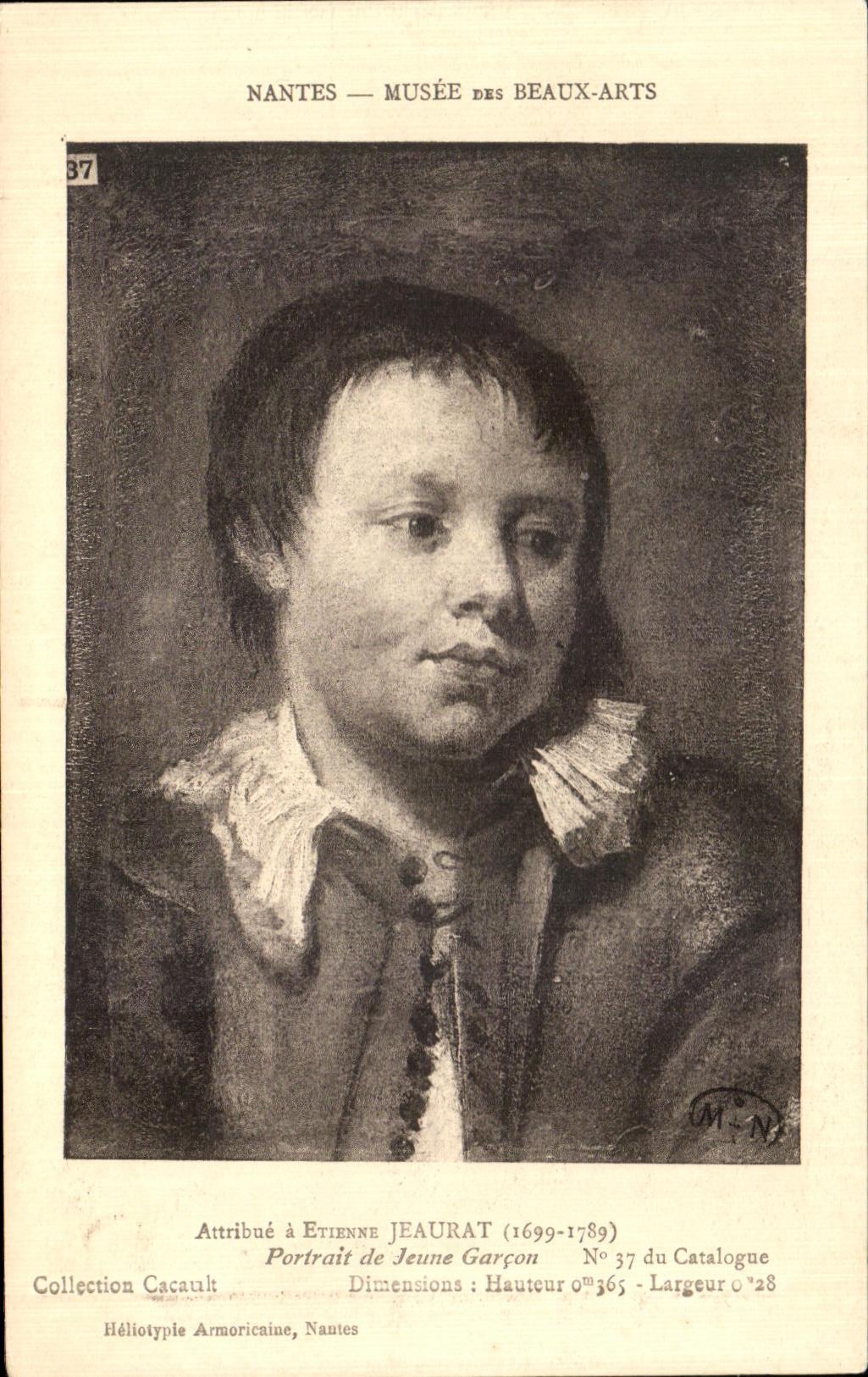 CPA Nantes Museum Of Beautiful arts Jean Jeaurat Portrait of young boy