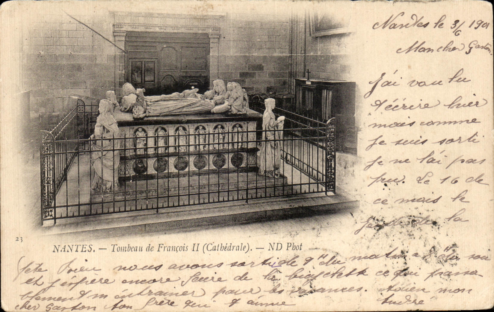 CPA Nantes Tomb of Francois II (Cathedral)