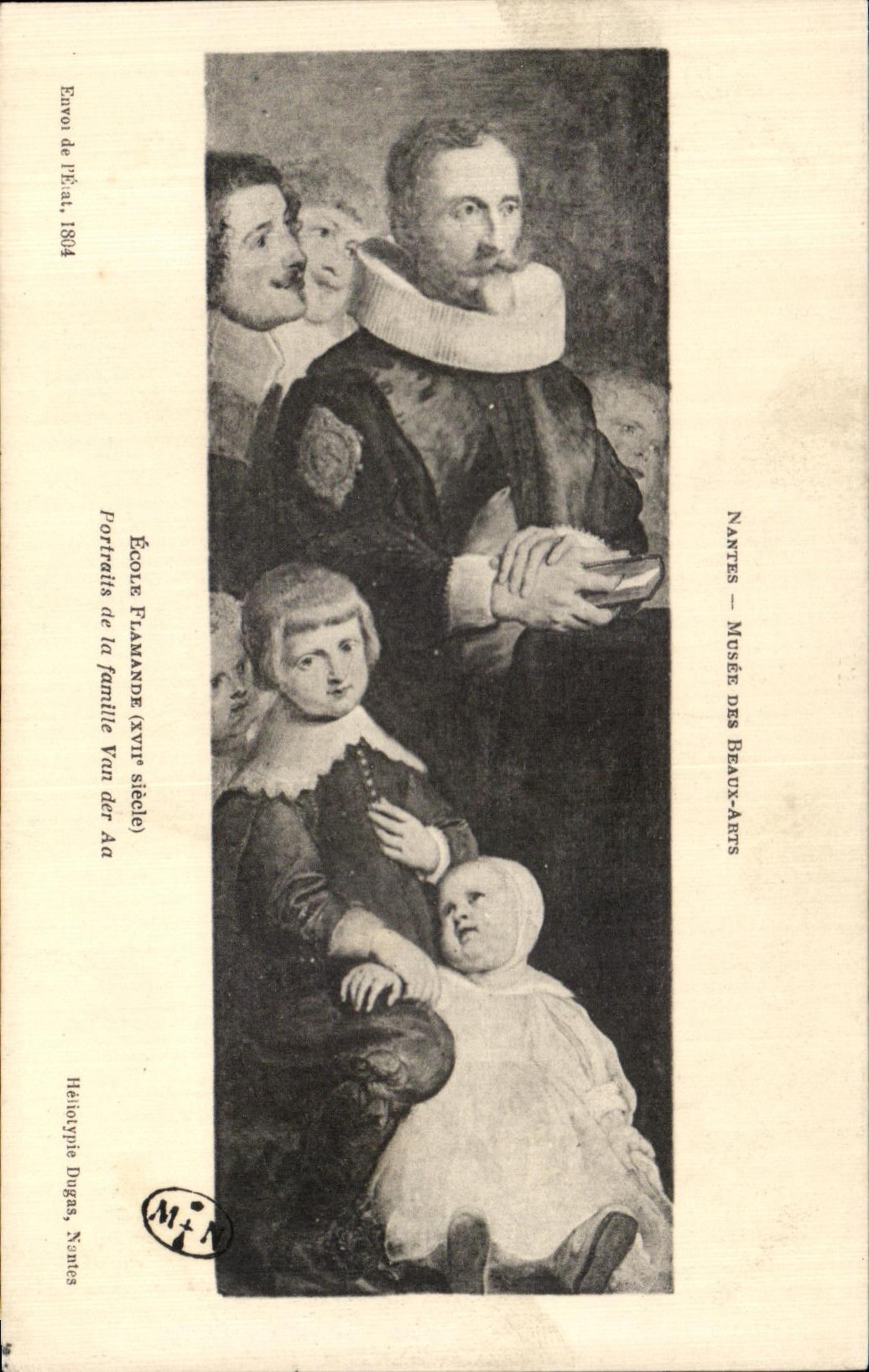 CPA Nantes Museum Of Beautiful arts Portraits of the family Edge der Aa