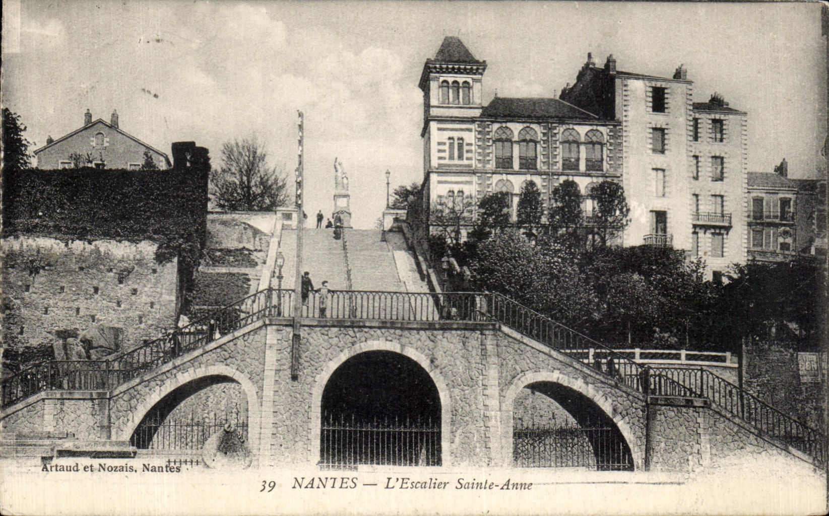 CPA Nantes Staircase Saint Anne