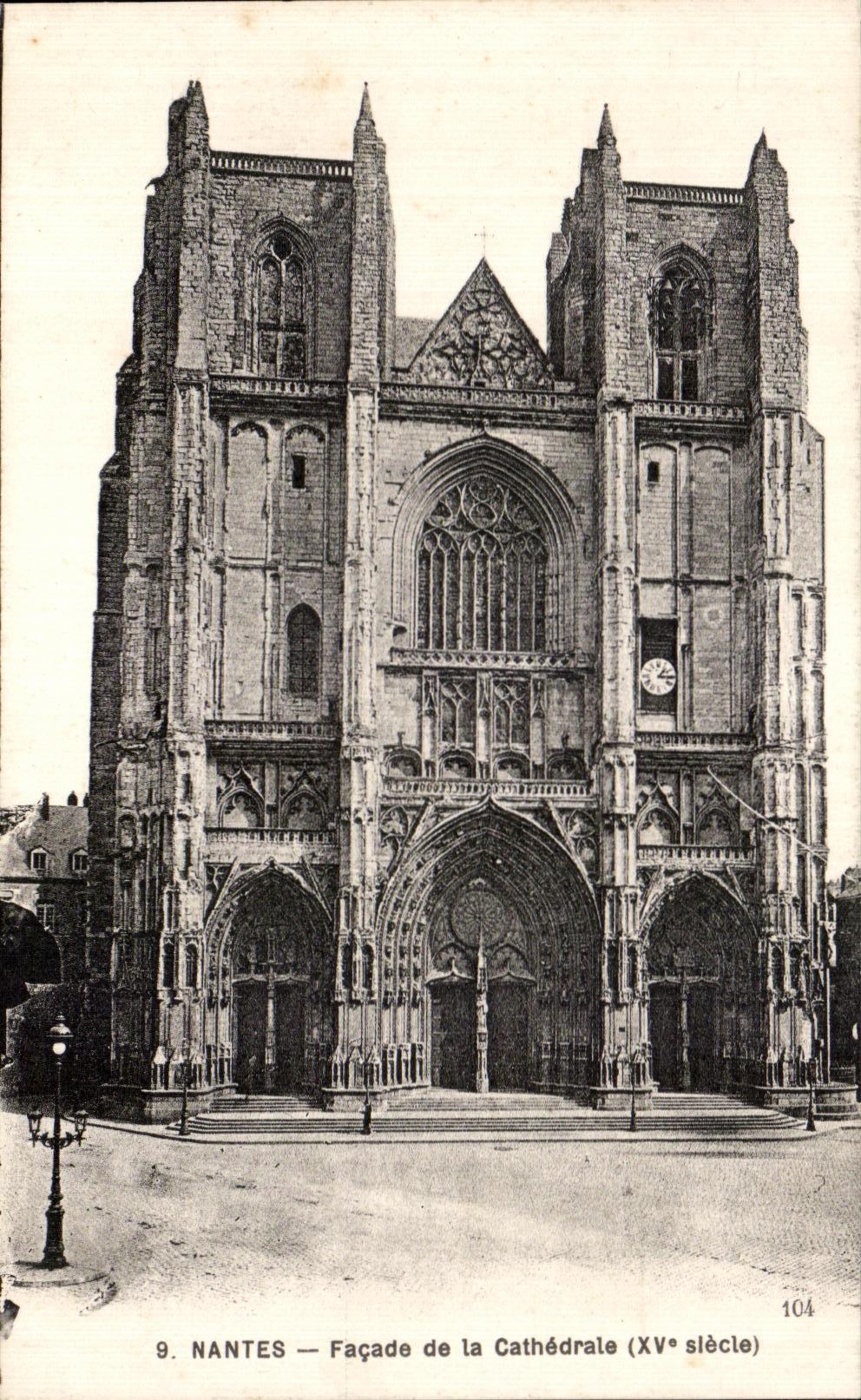 CPA Nantes Frontage of the Cathedral (XV century)