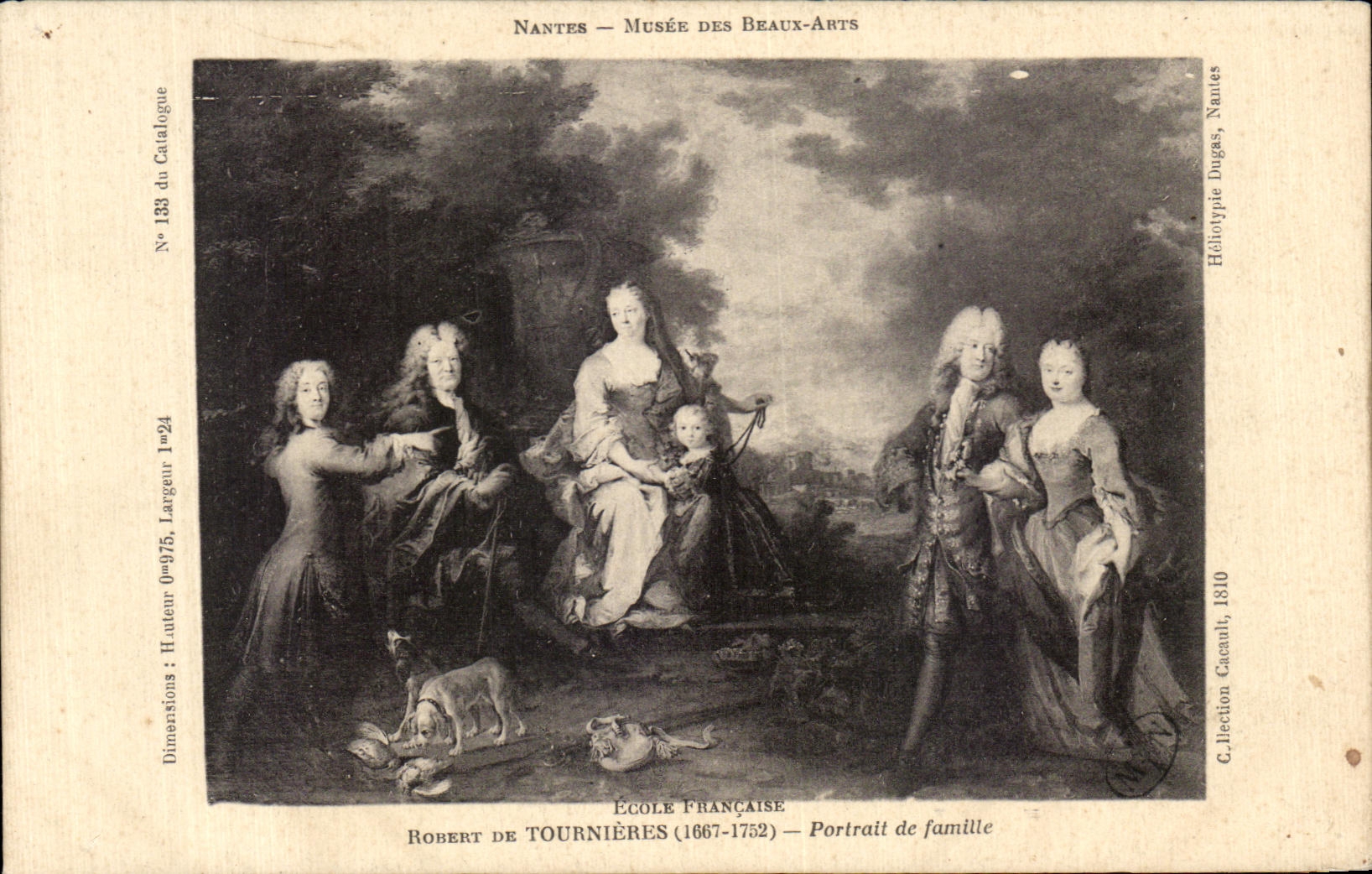 CPA Nantes Museum Of Beautiful arts Robert de Tournieres Portrait of family