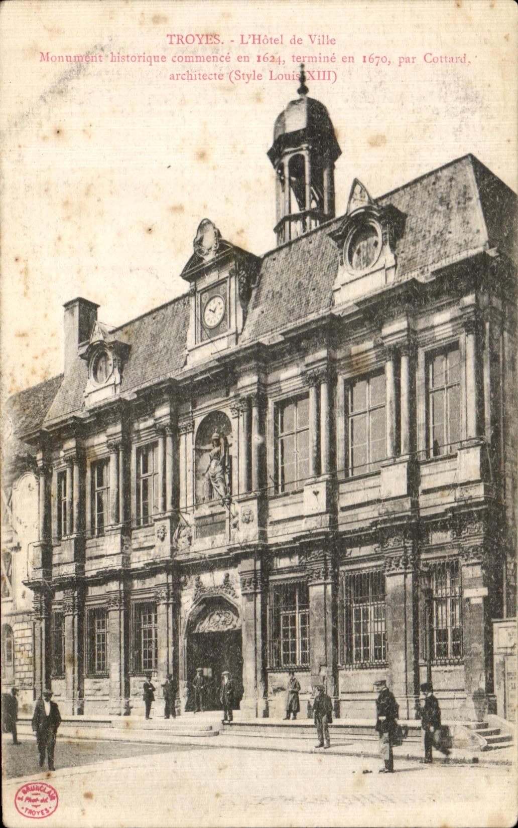 CPA Troyes Town hall Historic building starts in finishes in by Cottant architezter
