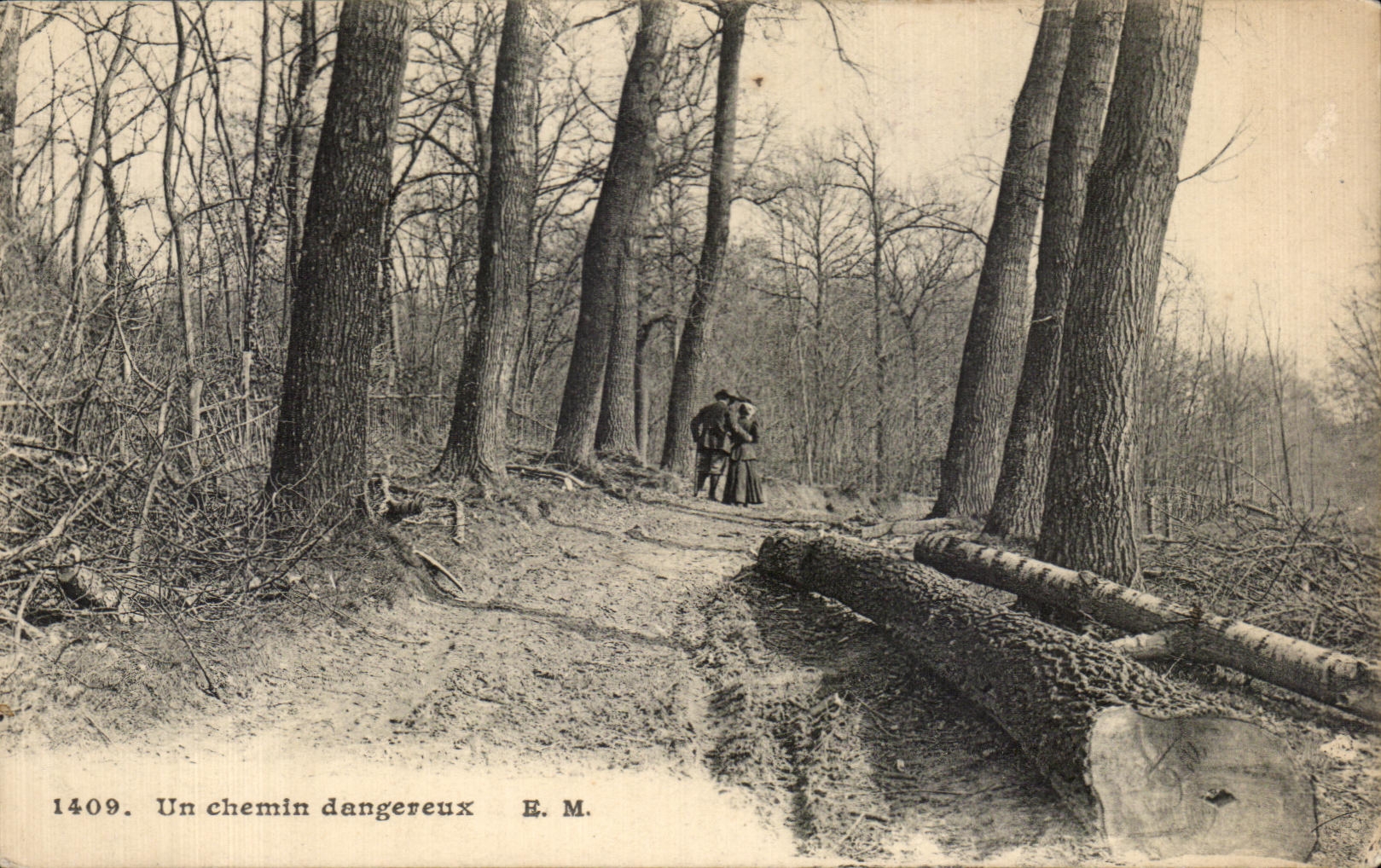 CPA Un chemin dangereux