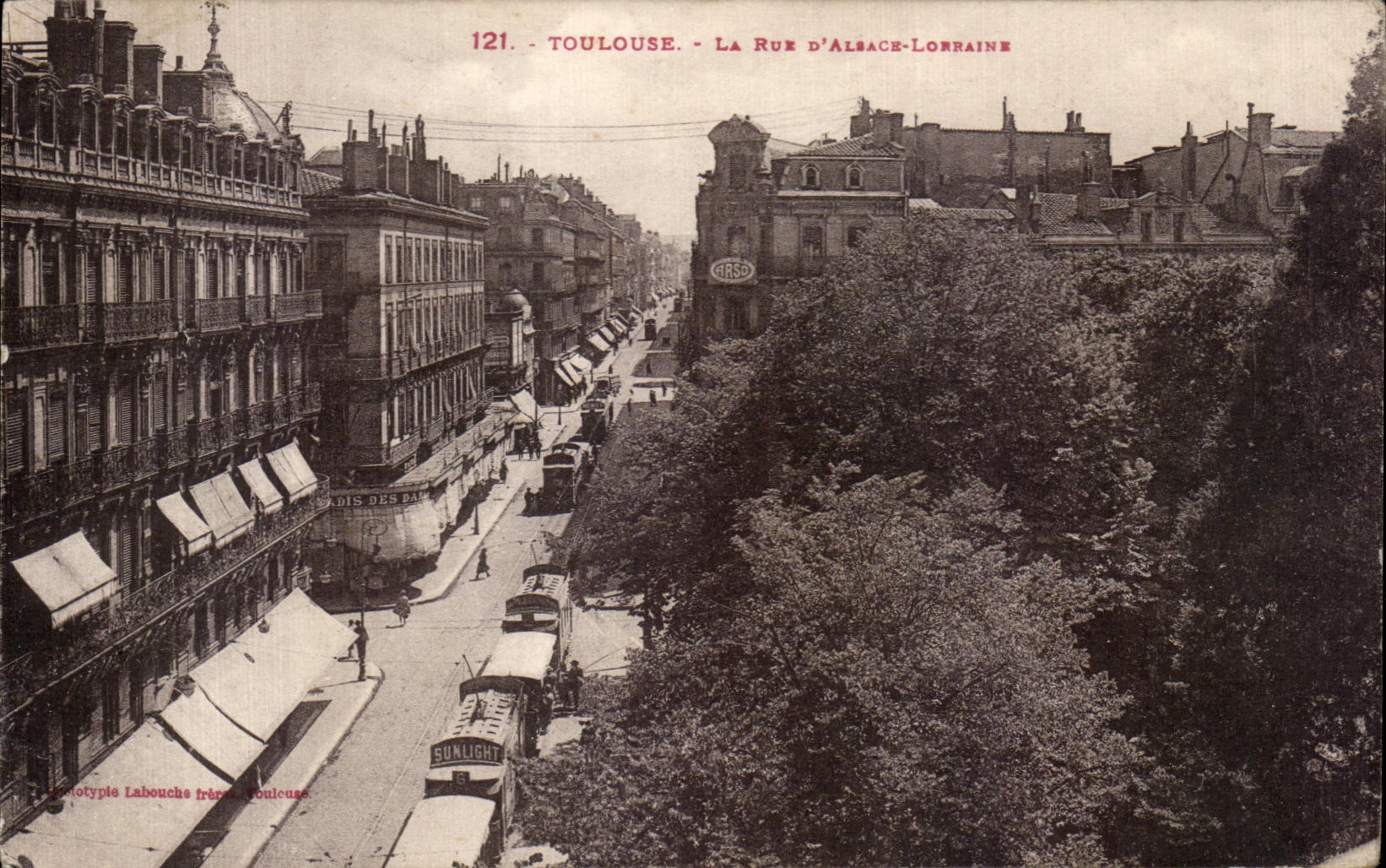 CPA Toulouse la calle Lorena Alsacia