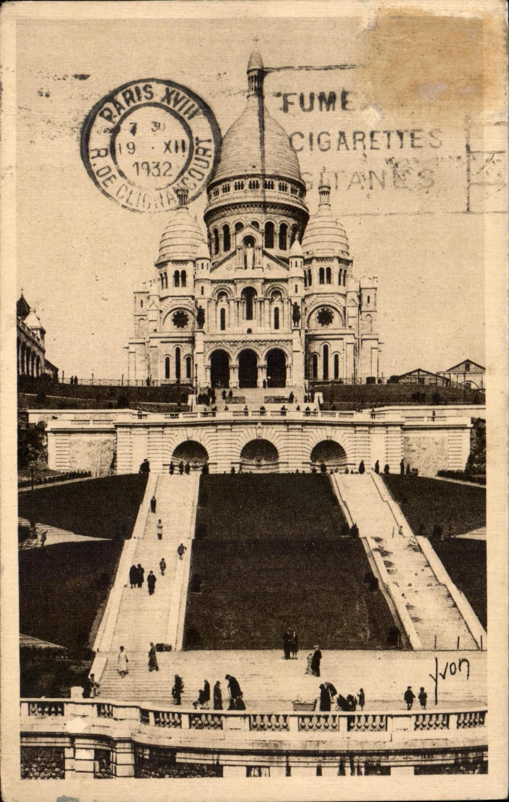 CPA the Sacring Heart of Montmartre Paris