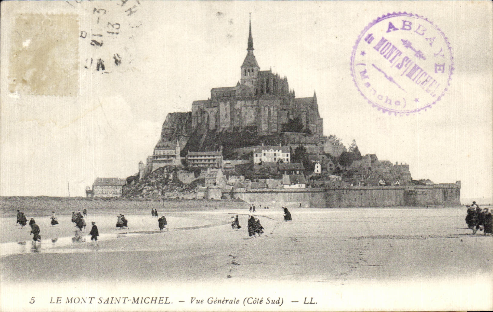 CPA Le Mont Saint Michel Vue Generale (Cote sud)