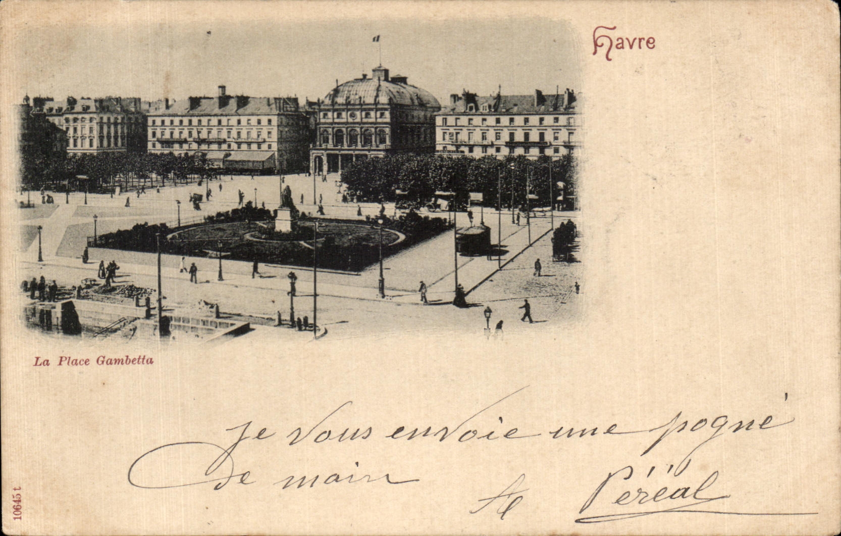 CPA Le Havre el lugar de Gambetta