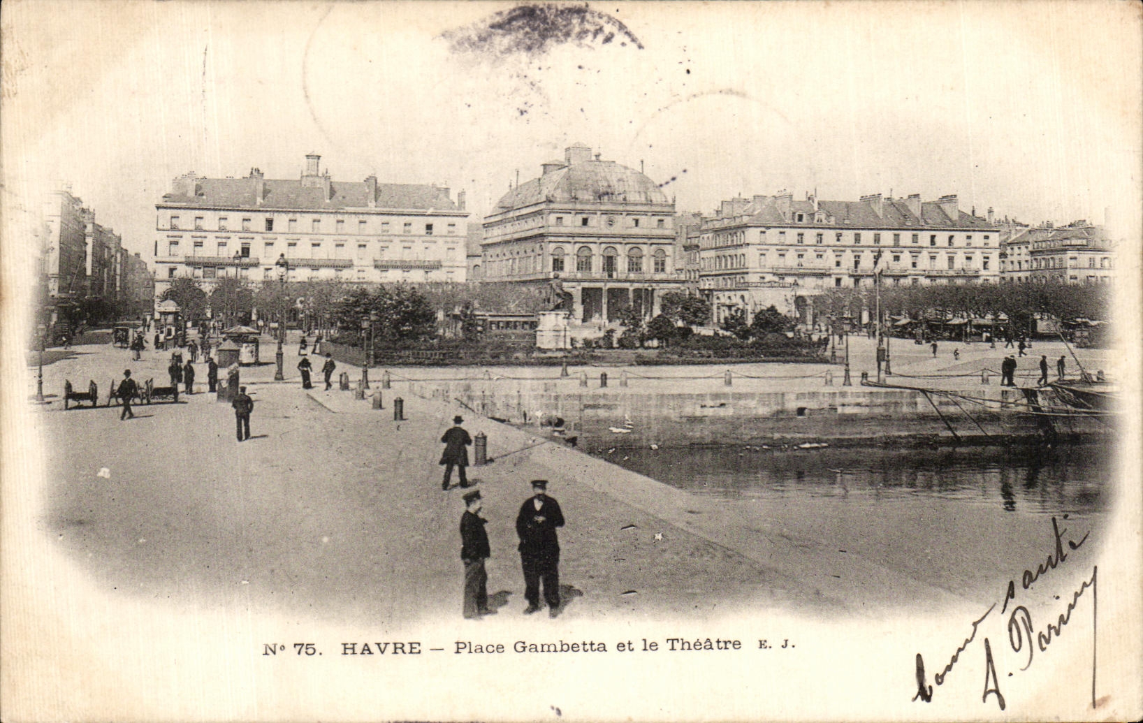 CPA Havre pone Gambetta y el teatro