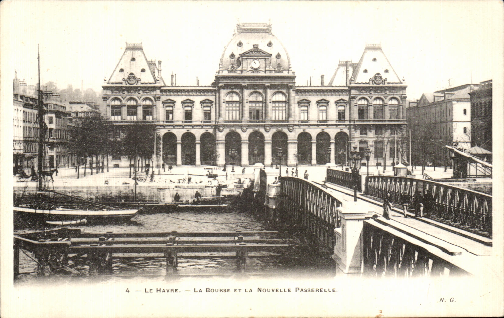 CPA Le Havre la bolsa de accion y la nueva pasarela