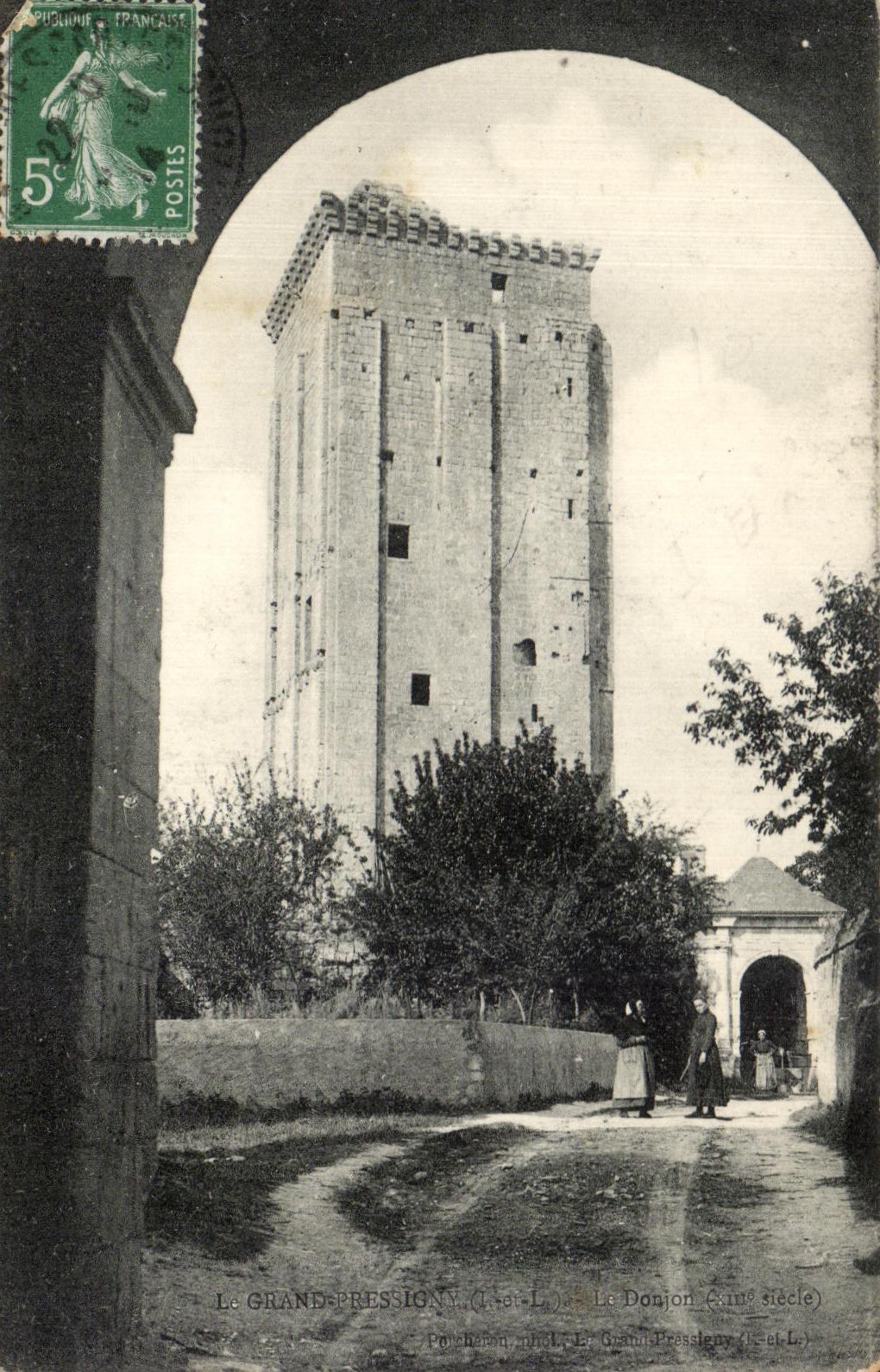 CPA le Grand Pressigny Le donjon 