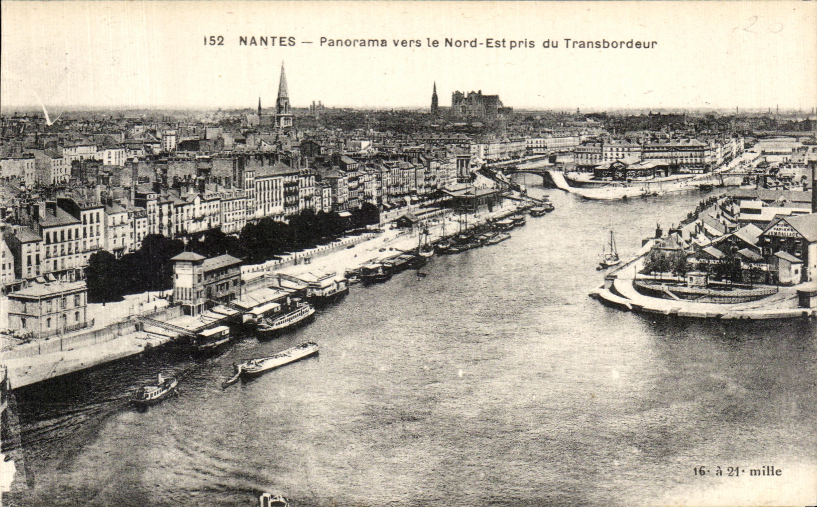 CPA Nantes Panorama towards Northern IE is taken Transporter