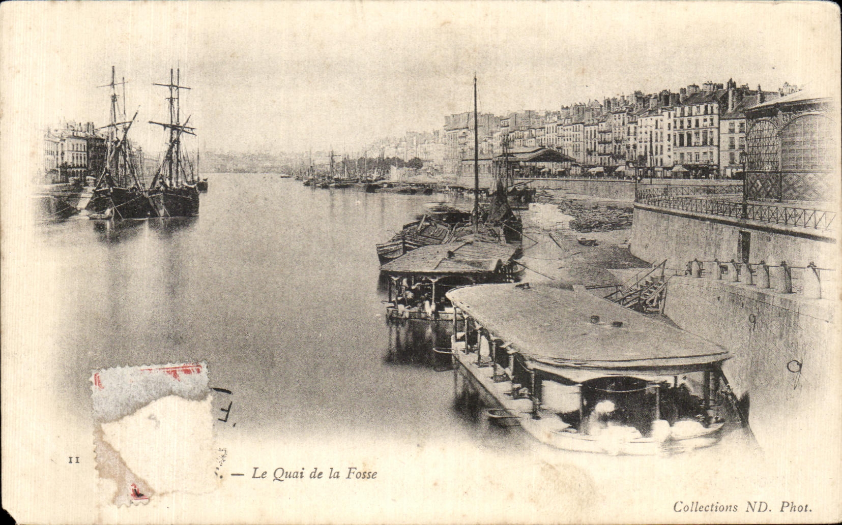 CPA Nantes the Quay of the Pit Boats
