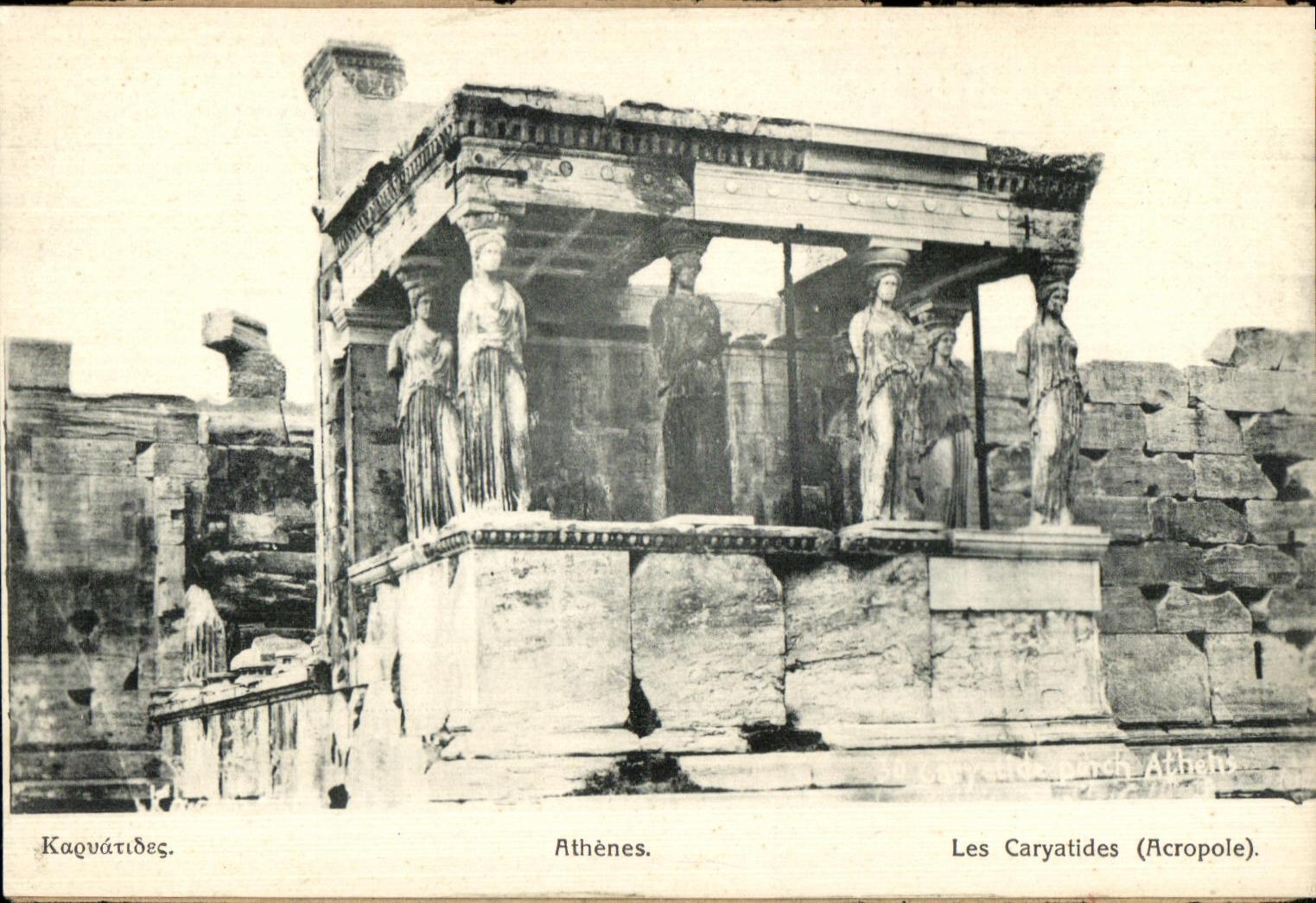CPA Greece Greece Athens Caryatids
