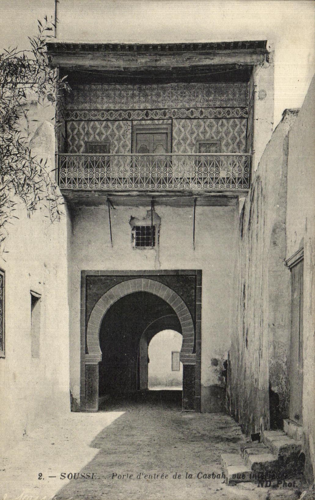 CPA Tunisie Sousse Porte d entree de la Cashoh vue