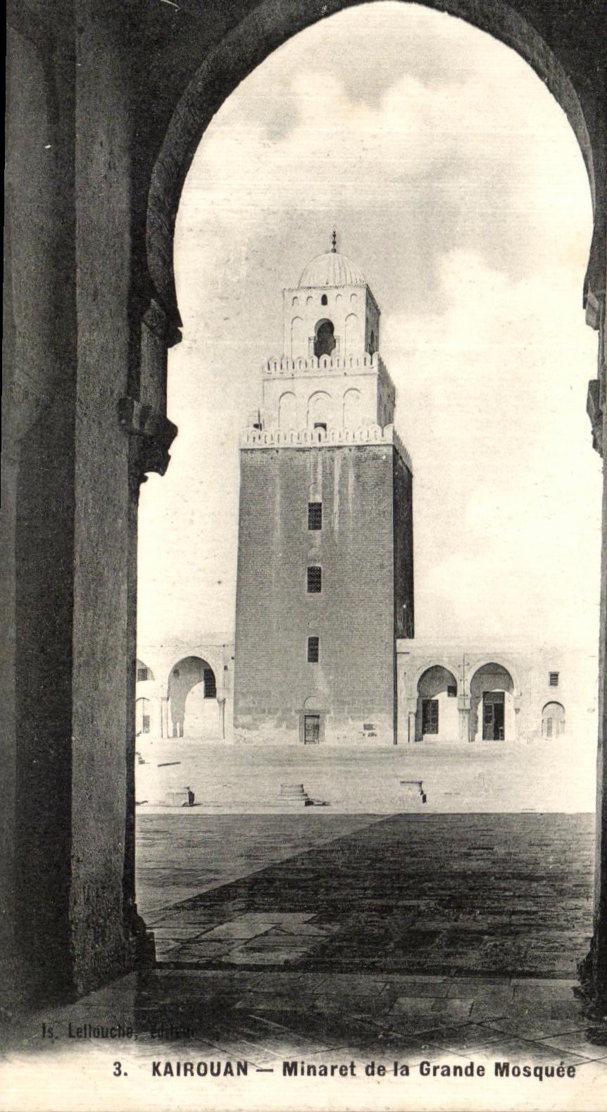 CPA Tunisie Kairouan Minaret de la Grande Mosquee