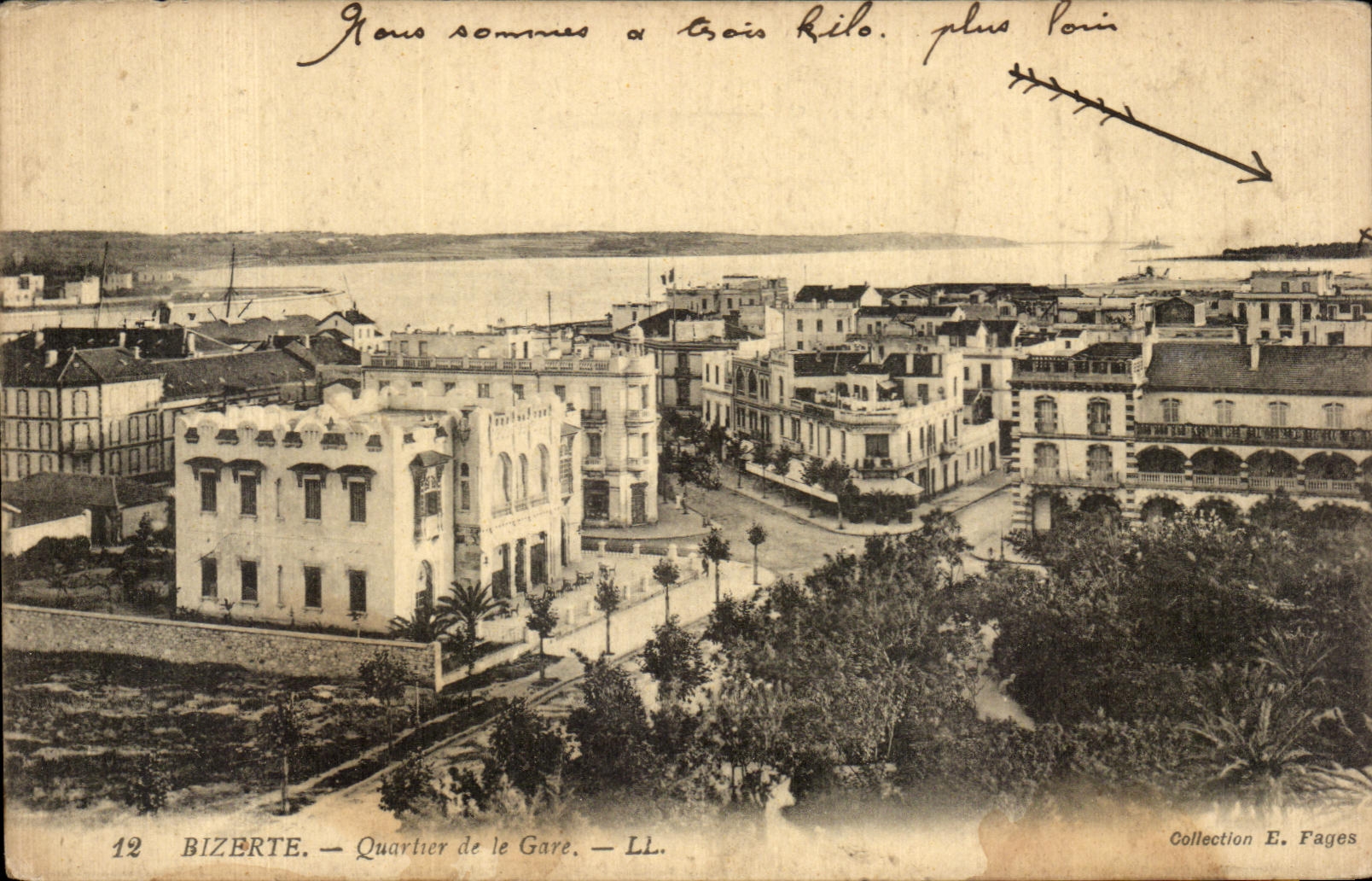 CPA Tunisie Bizerte Quartier de la Gare
