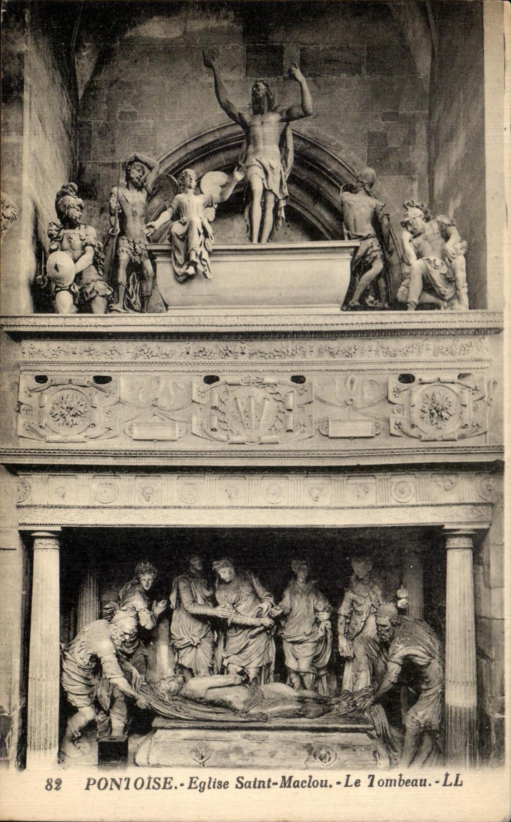 CPA Pontoise Church Saint Maclou the Tomb