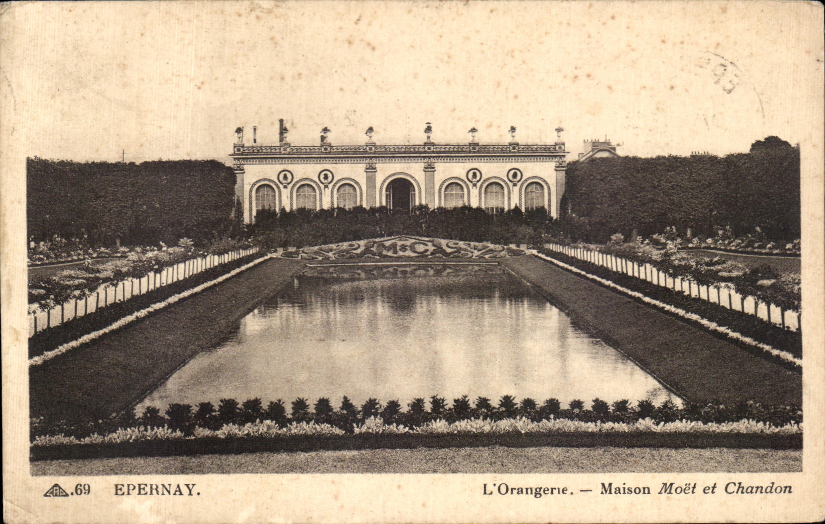 CPA Epernay Orangery House Moet and Chandon