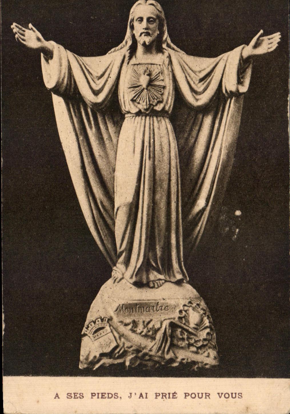 CPA has Its Feet J Have Requests For You Paris Montmatre Sacre Heart