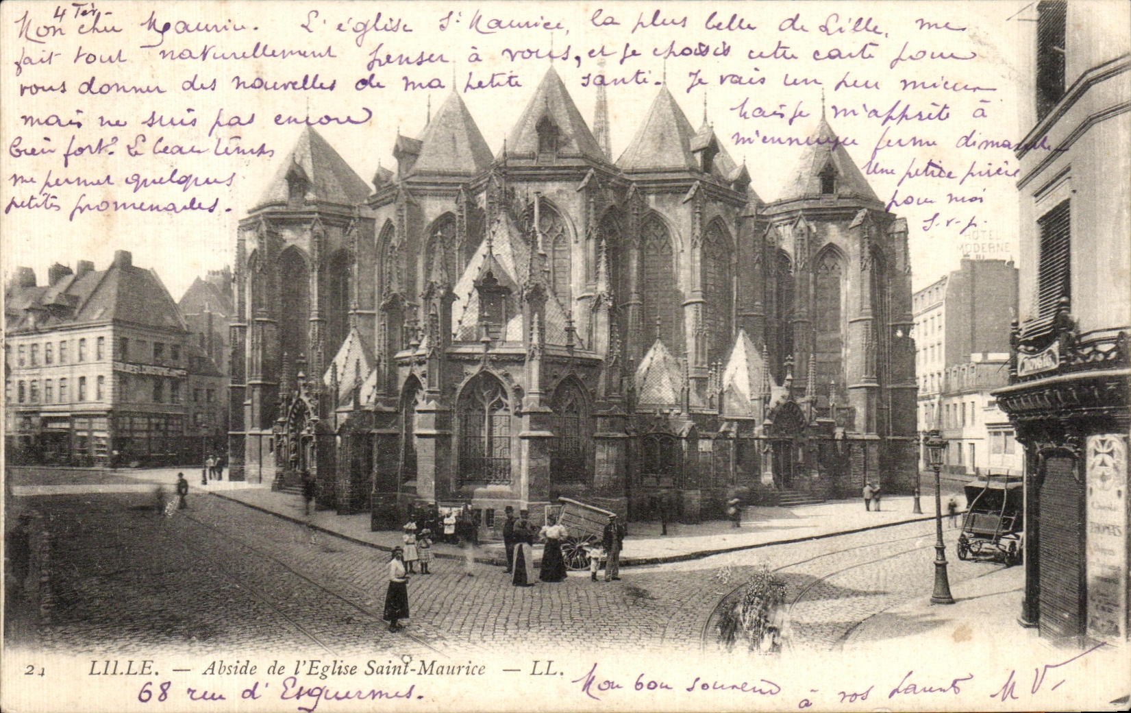 CPA Lille Apse of Church Saint Maurice
