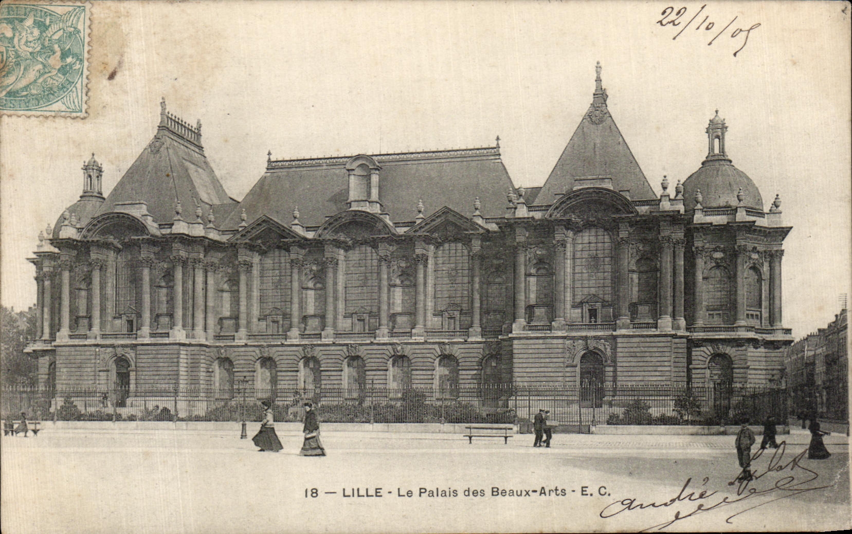 CPA Lille the Palate of Beautiful arts