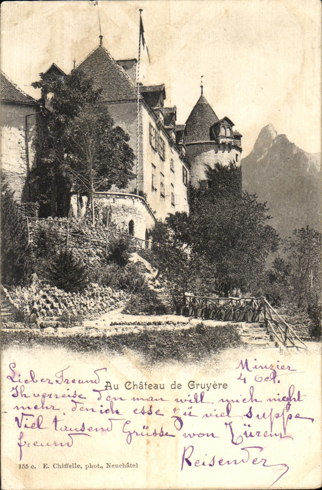 CPA Au Chateau de Gruyere Suisse