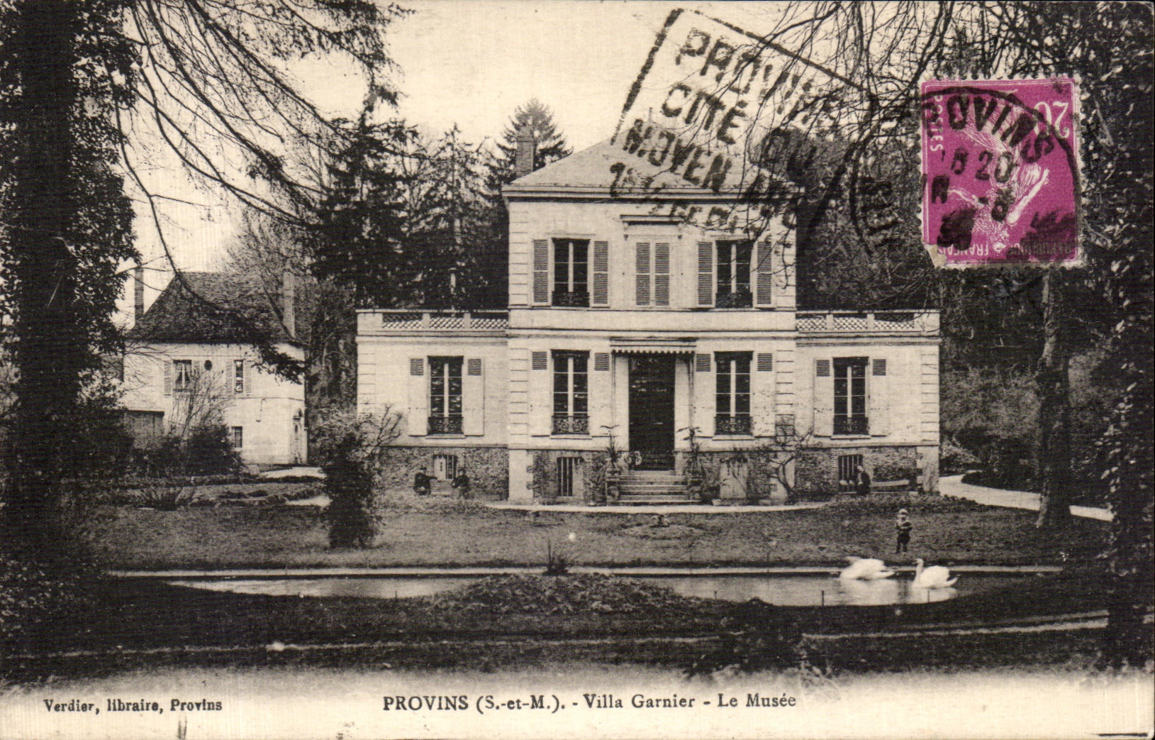 CPA Layered branches Garnier Villa the Museum Swan Swan