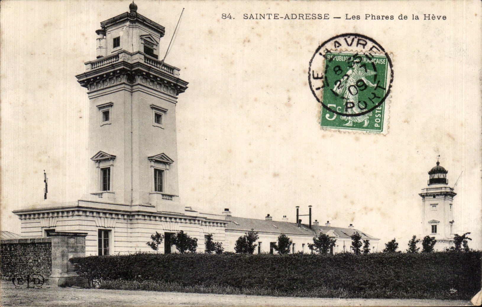 CPA Sainte Address Lighthouses of the heve