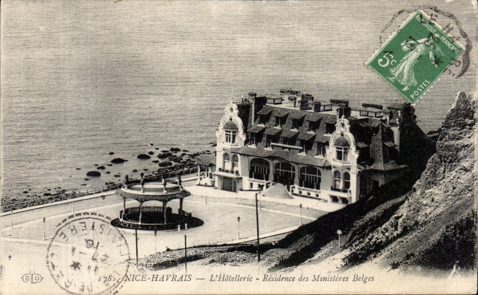 CPA Nice Havrais L Hotellerie Residence des Ministeres Belges