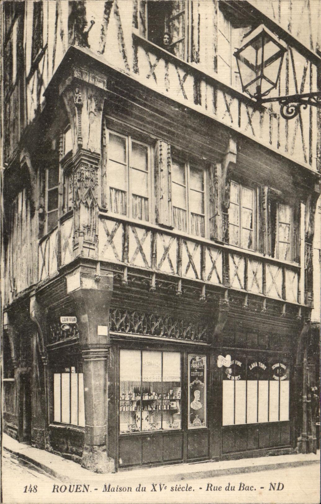CPA Rouen House of the Street Of the Vat