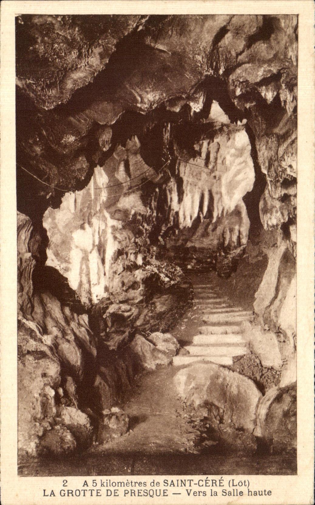 CPA Saint Cere the Cave Of Almost Towards the High Room