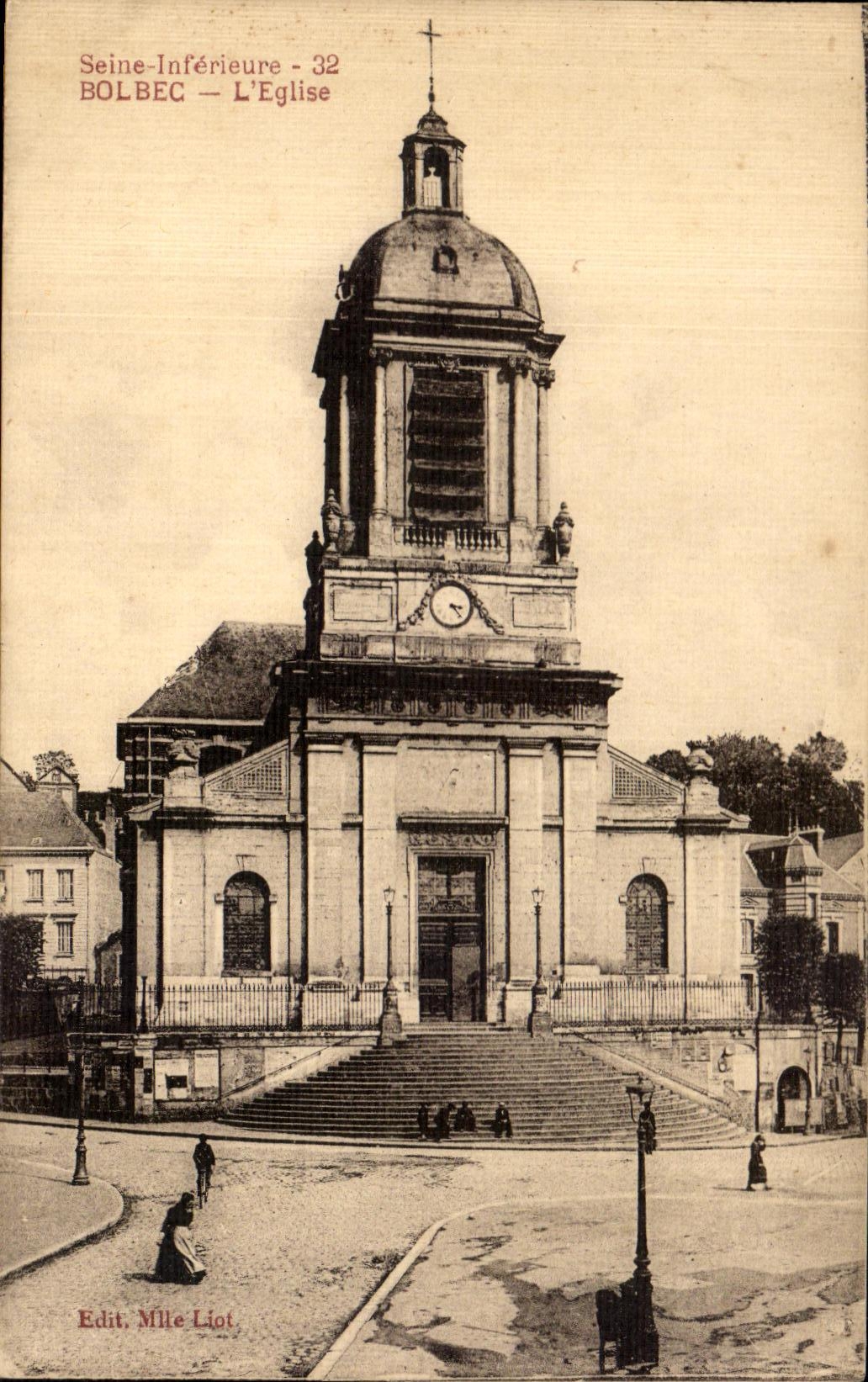 CPA the Lower Seine Bolbec Church