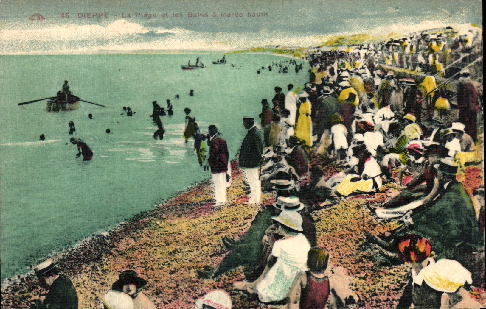 CPA Dieppe la playa y de los banos