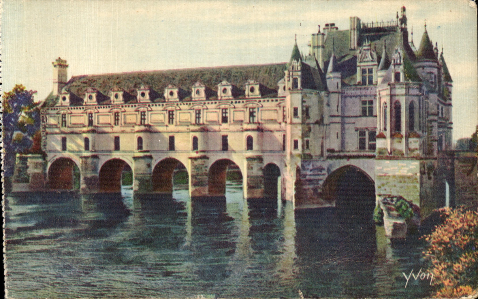 Castillo suave de CPA Francia del castillo de Loire de Chenonceaux
