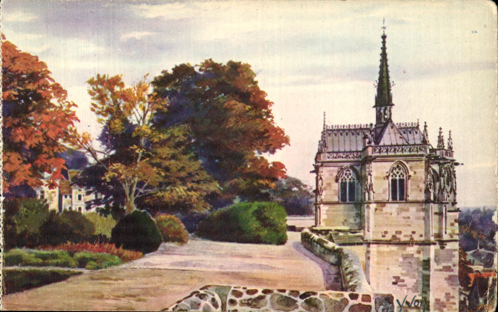 CPA La Douce France Chateaux La Loire Chateau d Amboise