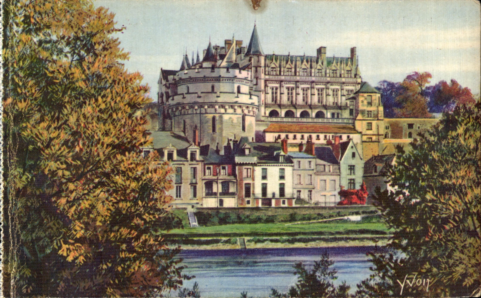 CPA La Douce France Chateaux La Loire Chateau d Amboise