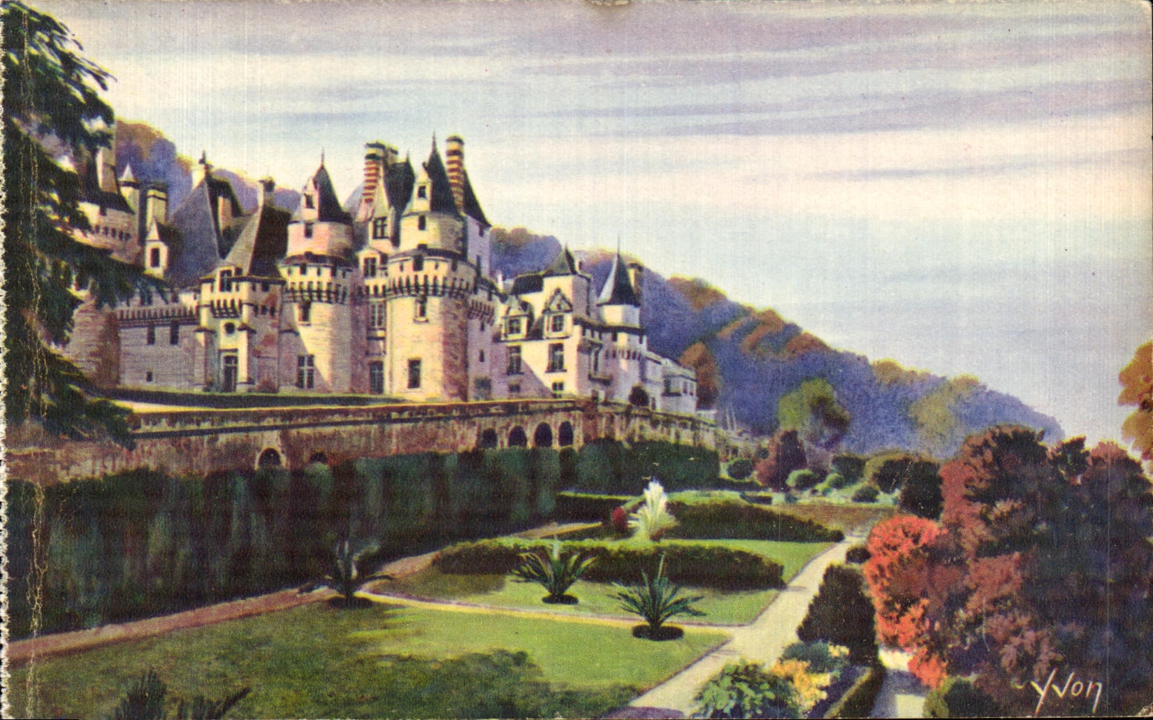 CPA La Douce France Chateaux La Loire Rigny Usse