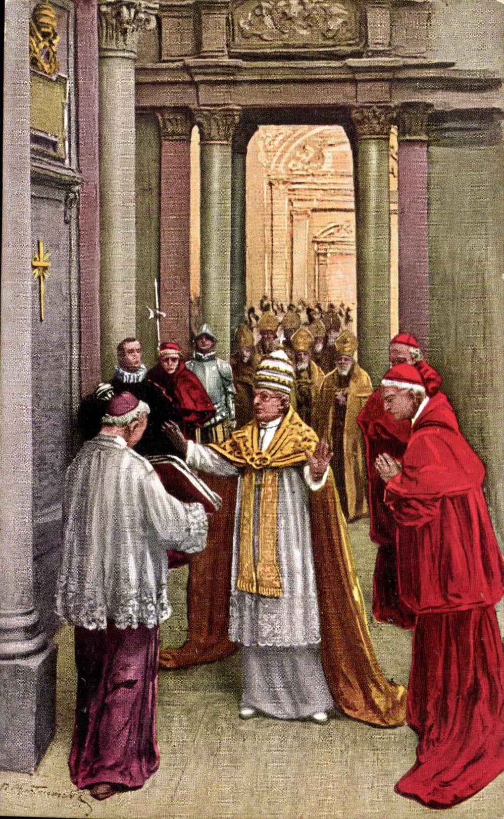 CPA Pontefice Pio XI 1924 rome Roma 